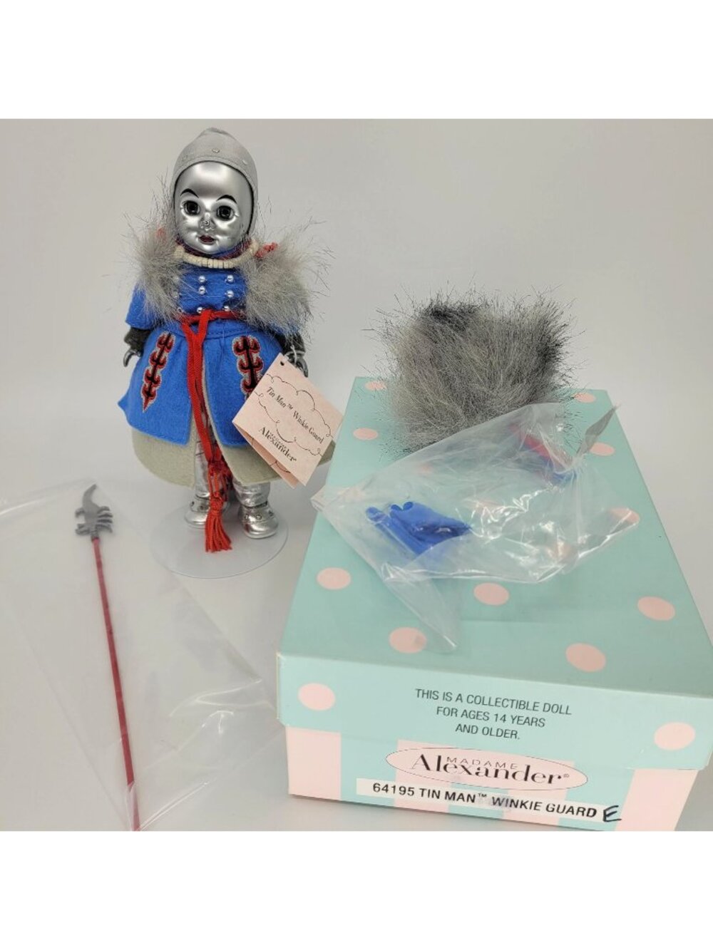 Madame Alexander Tin Man Winkie Guard 8" Doll 64195 Box & Accessories
